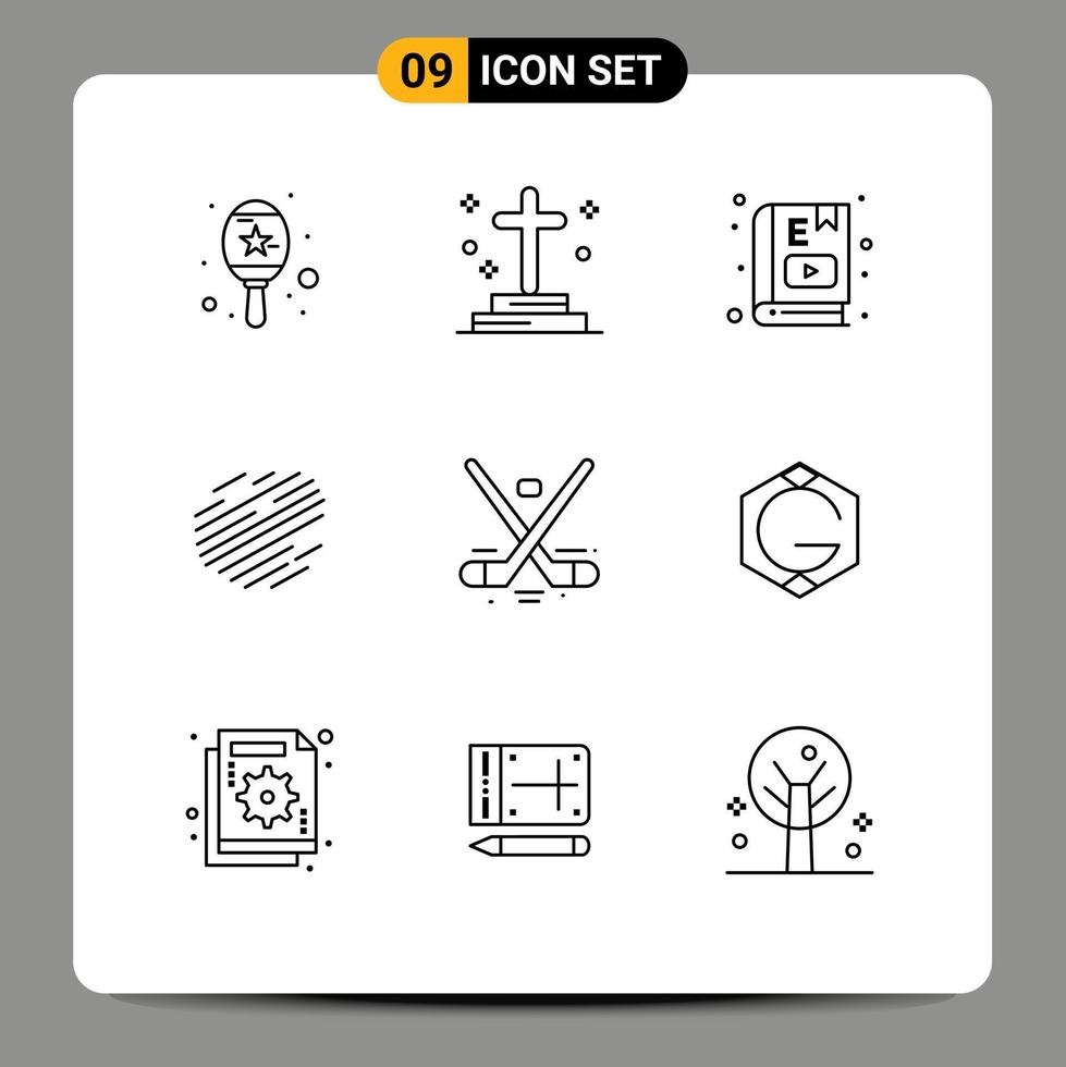 Pack of 9 Modern Outlines Signs and Symbols for Web Print Media such as canada crypto e book coin study Editable Vector Design Elements