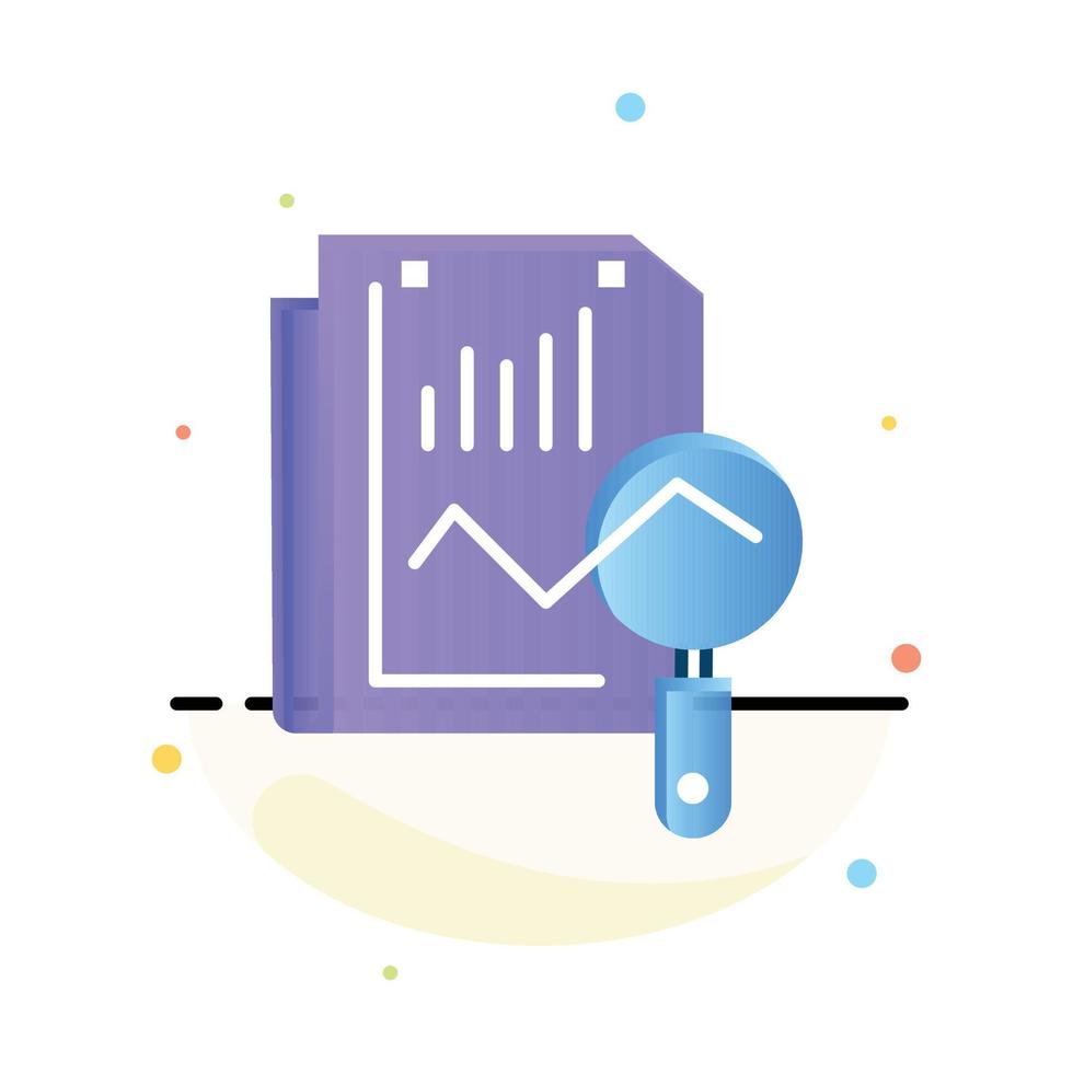 File Static Search Computing Abstract Flat Color Icon Template vector