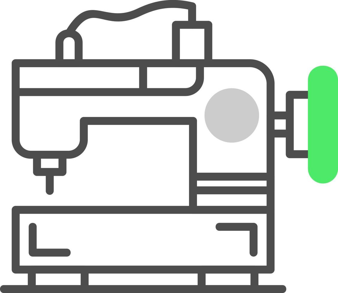 Sewing Machine Creative Icon Design vector