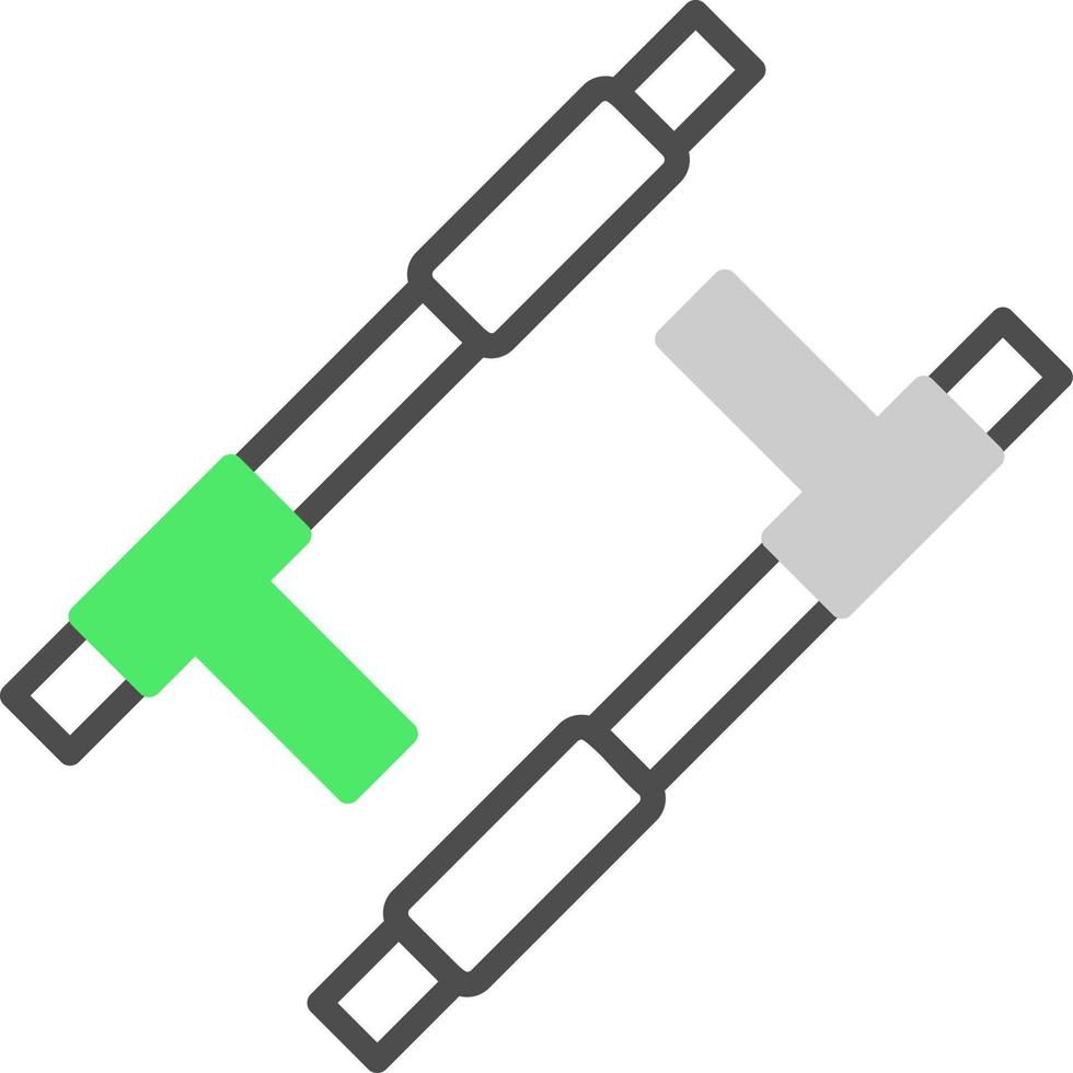 Tonfa Creative Icon Design vector