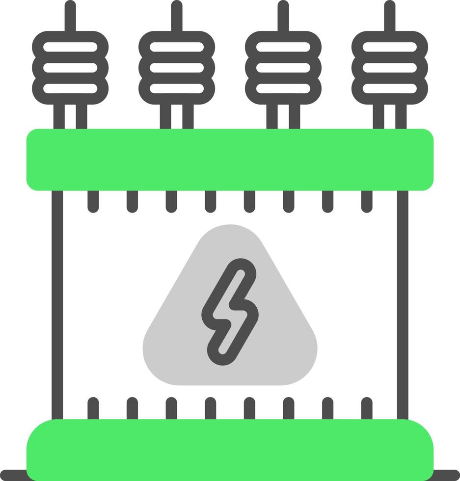 Power Transformer Creative Icon Design vector