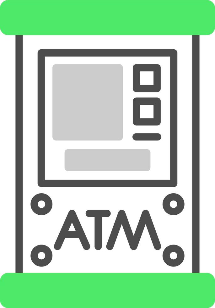 Atm Machine Creative Icon Design vector