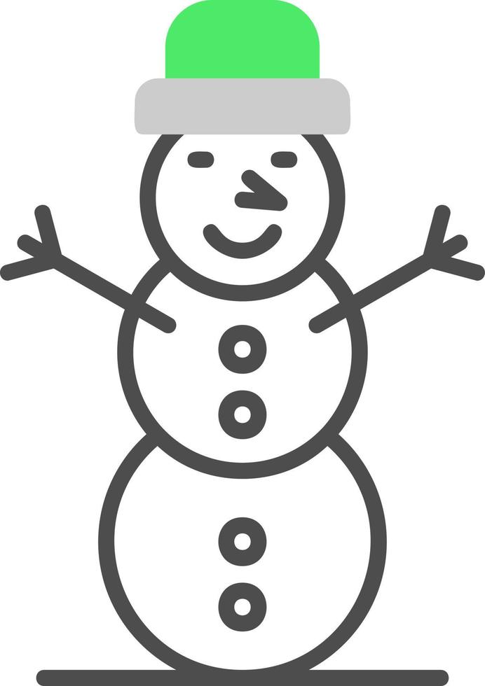 Snowman Creative Icon Design vector