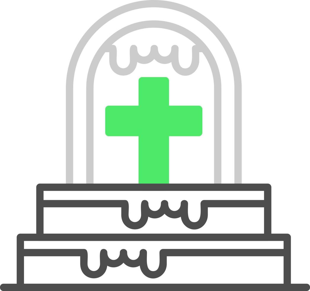 diseño de icono creativo de cementerio vector