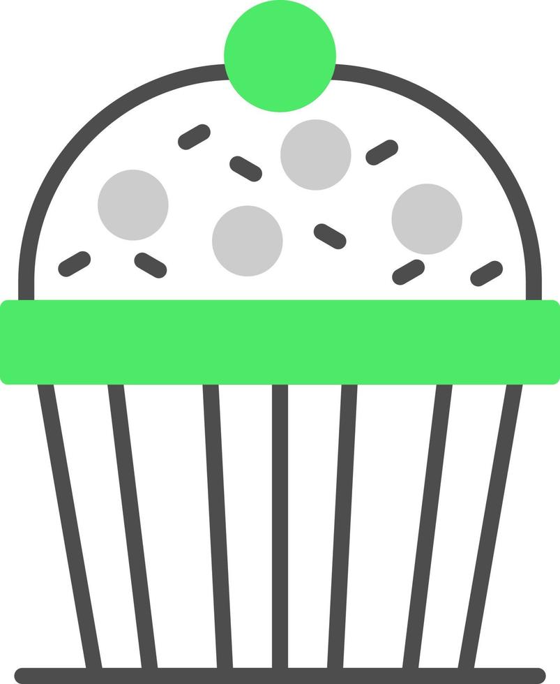 diseño de icono creativo de cupcake vector