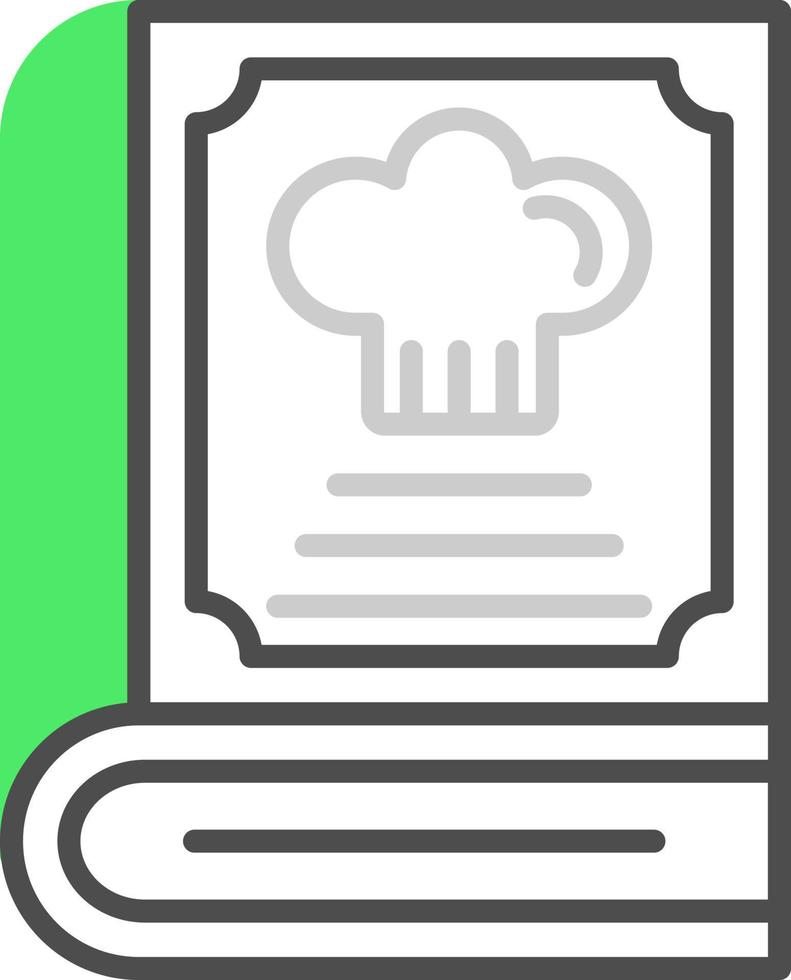 Cook Book Creative Icon Design vector
