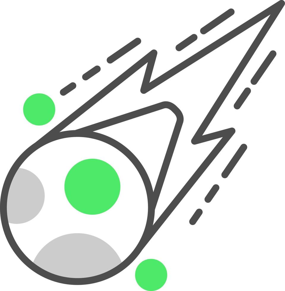 diseño de icono creativo de meteorito vector