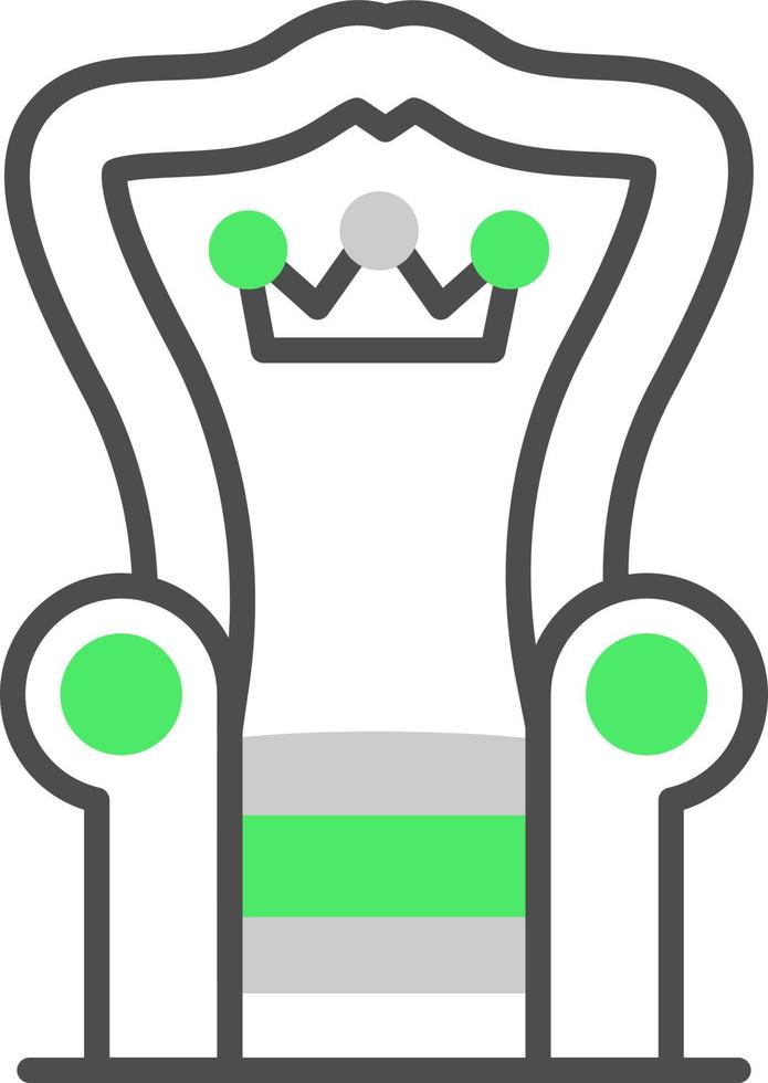 diseño de icono creativo de trono vector