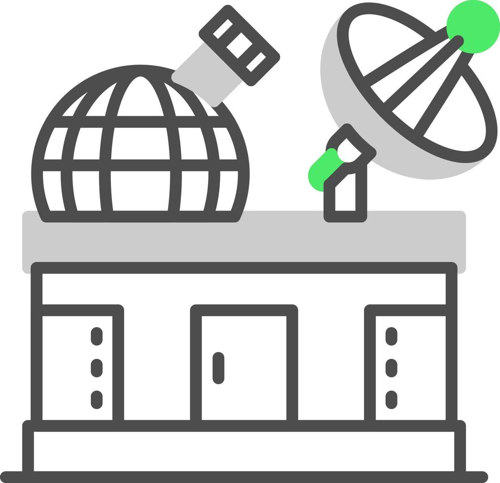 Observatory Creative Icon Design vector