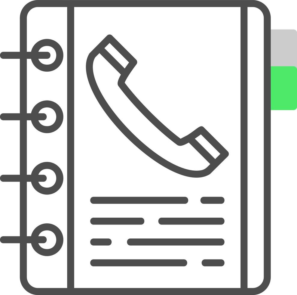 Phone Book Creative Icon Design vector