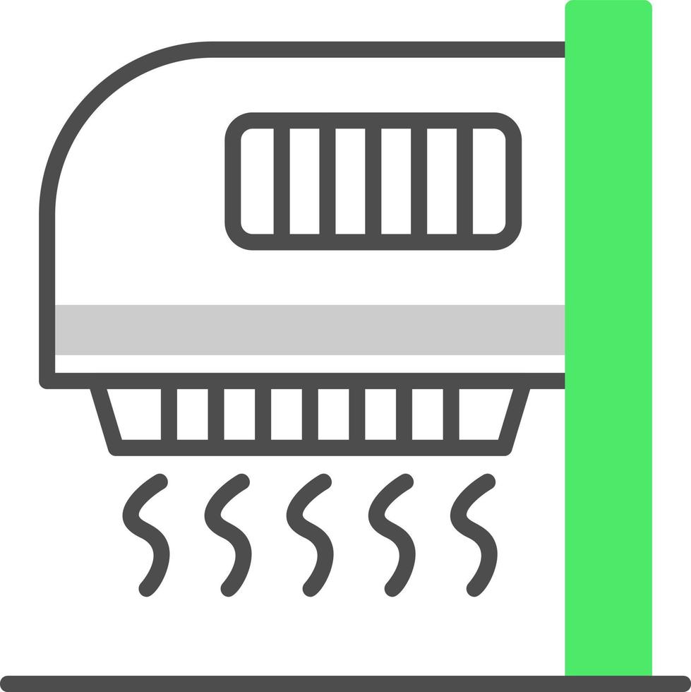 Hand Dryer Creative Icon Design vector