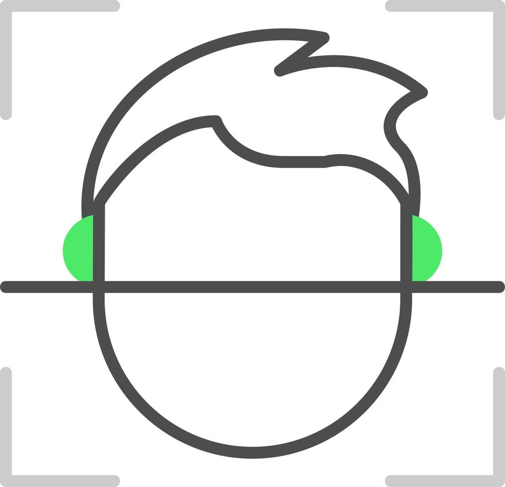 Face Id Creative Icon Design vector
