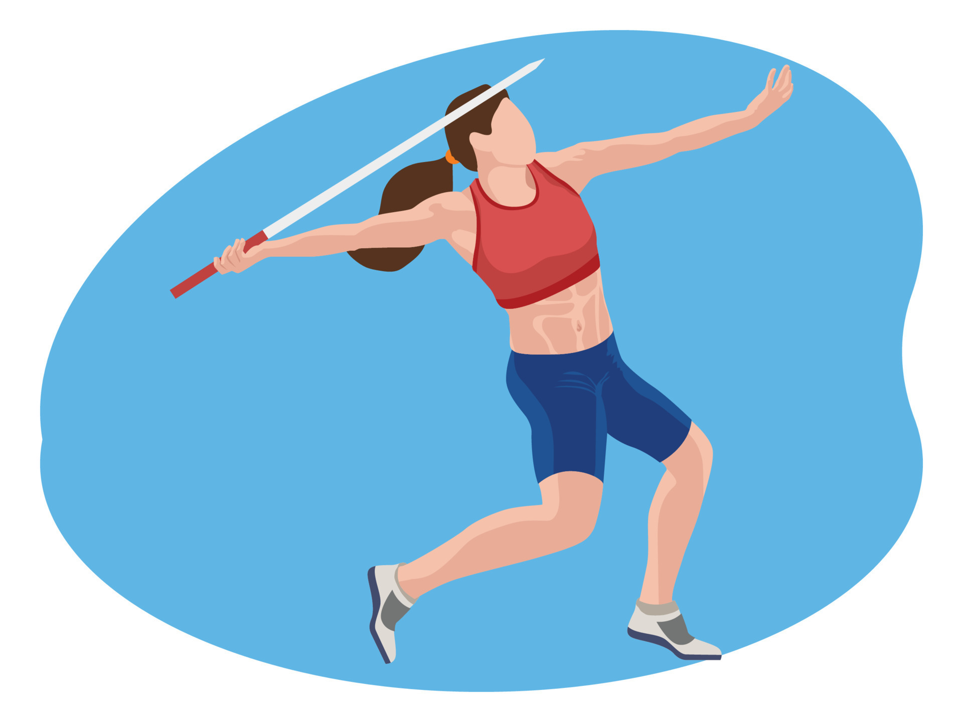 Javelin throw beautiful illustration 15465874 Vector Art at Vecteezy