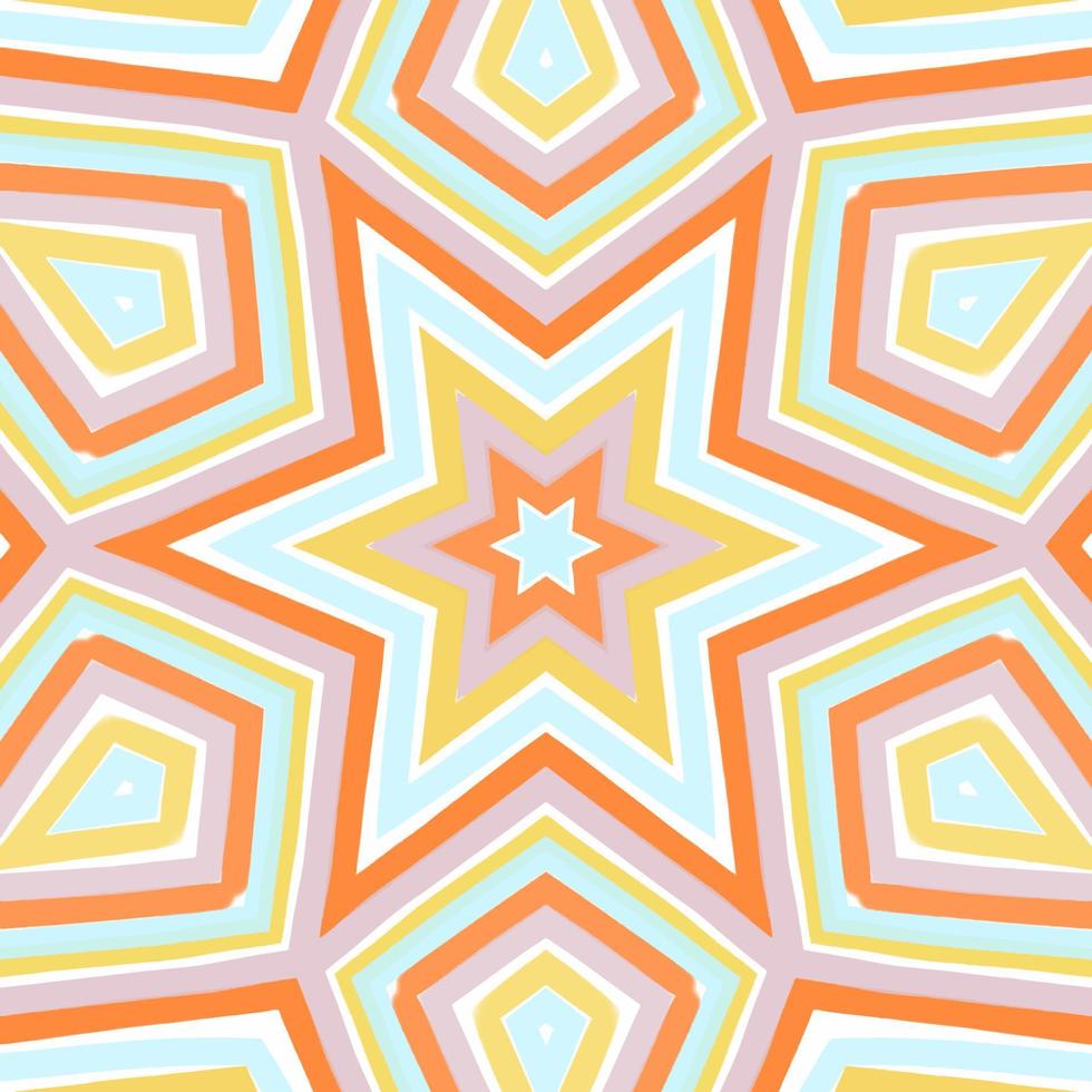 Abstract kaleidoscope background. Beautiful kaleidoscope seamless pattern. Multicolor mosaic texture. Seamless kaleidoscope texture. Unique kaleidoscope design vector