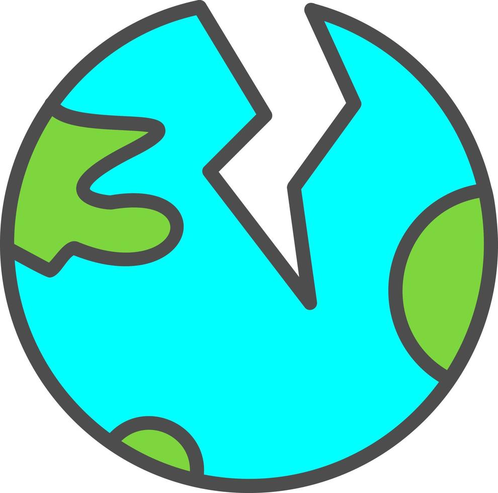 Earthquake Vector Icon Design