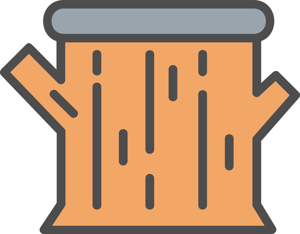 Tree Stump Vector Icon Design