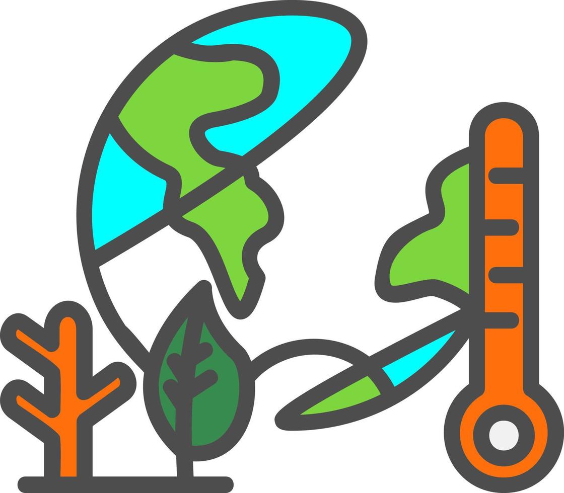 Global Warming Vector Icon Design