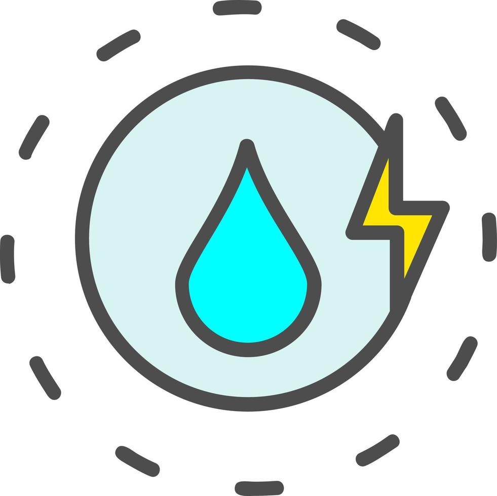 Hydro Power Vector Icon Design