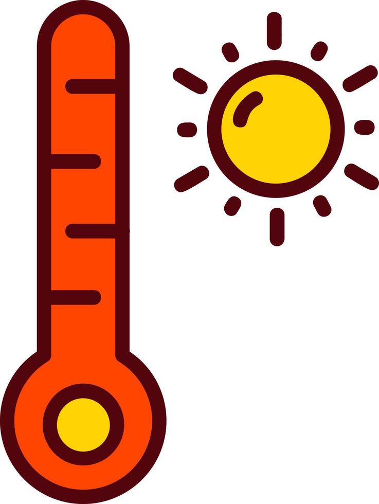 High Temperature Vector Icon Design