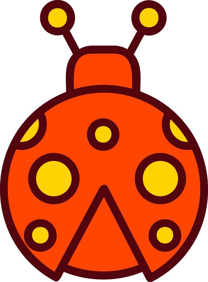 Ladybug Vector Icon Design