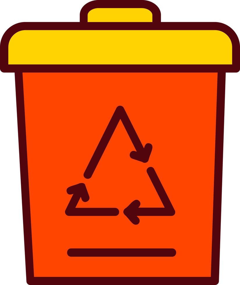 Recycle Bin Vector Icon Design