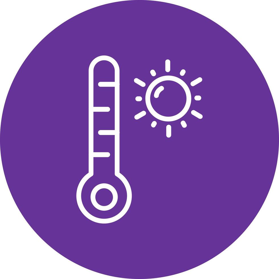 High Temperature Vector Icon Design