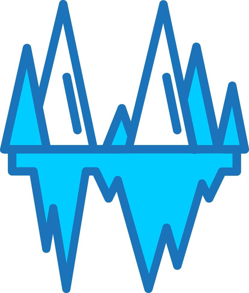 diseño de icono de vector de iceberg