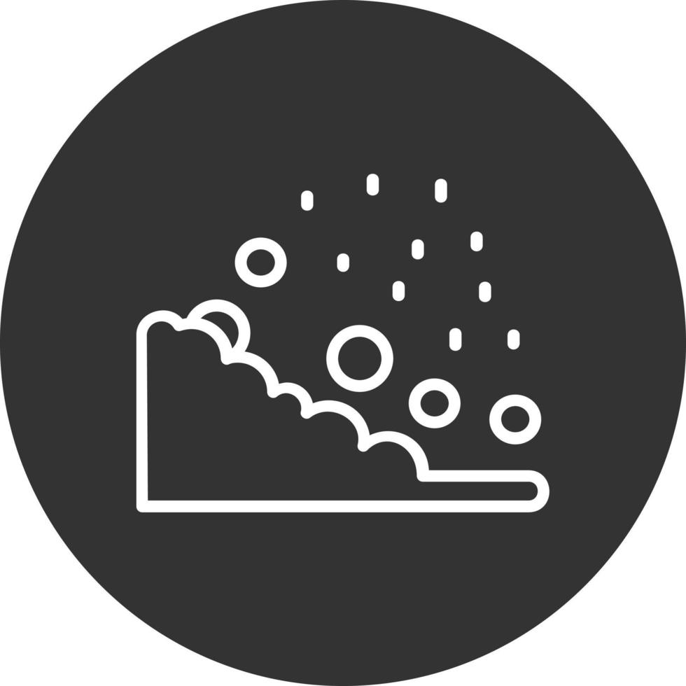 Landslide Vector Icon Design