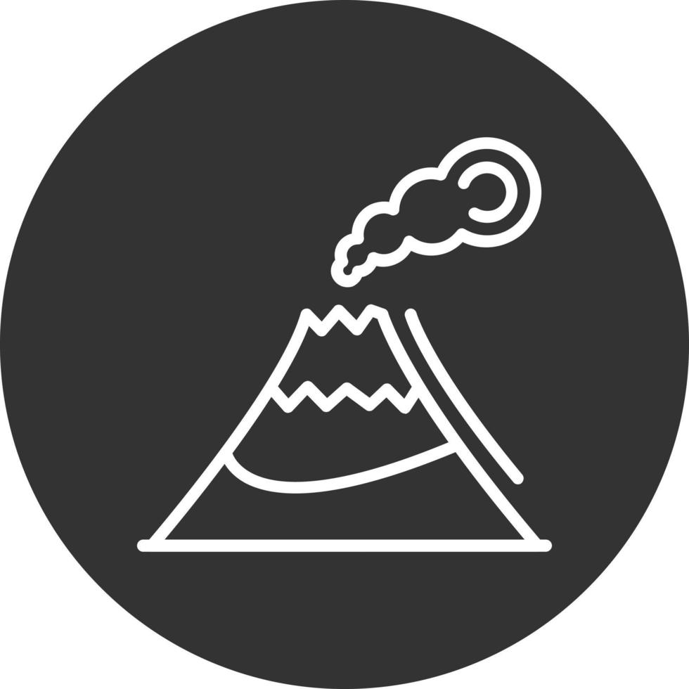 Volcano Vector Icon Design