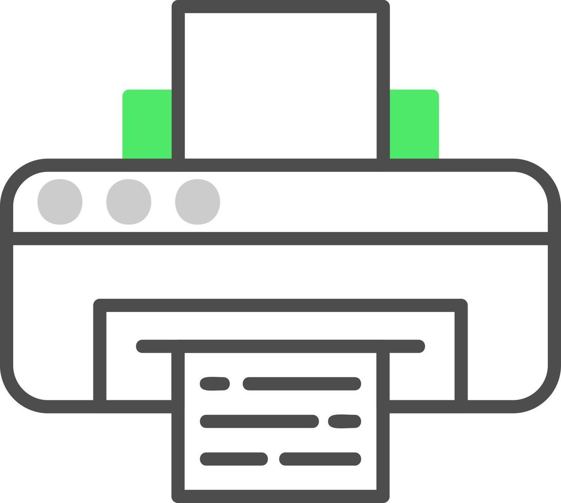 Printer Creative Icon Design vector