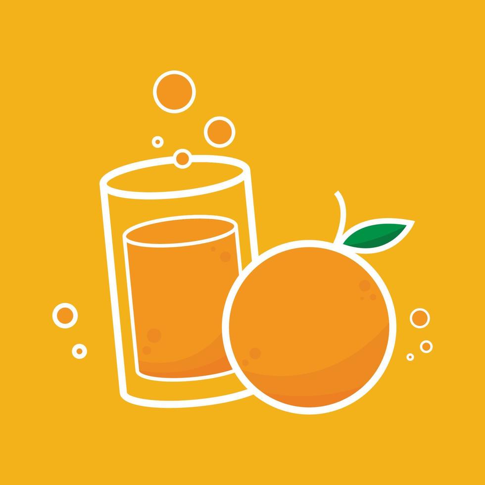 Orange cartoon vector. Orange icon. Fruit vector. vector