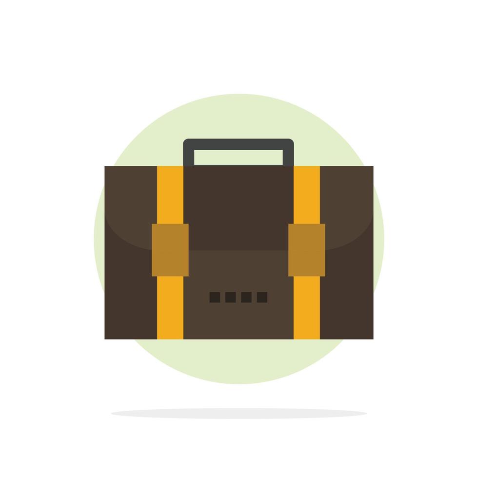 Backpack Bag Travel Office Abstract Circle Background Flat color Icon vector