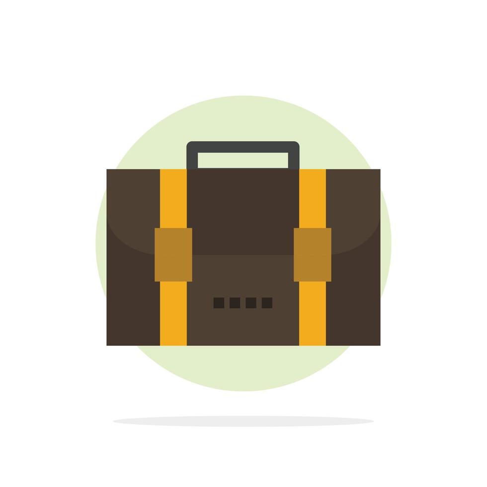 Backpack Bag Travel Office Abstract Circle Background Flat color Icon vector