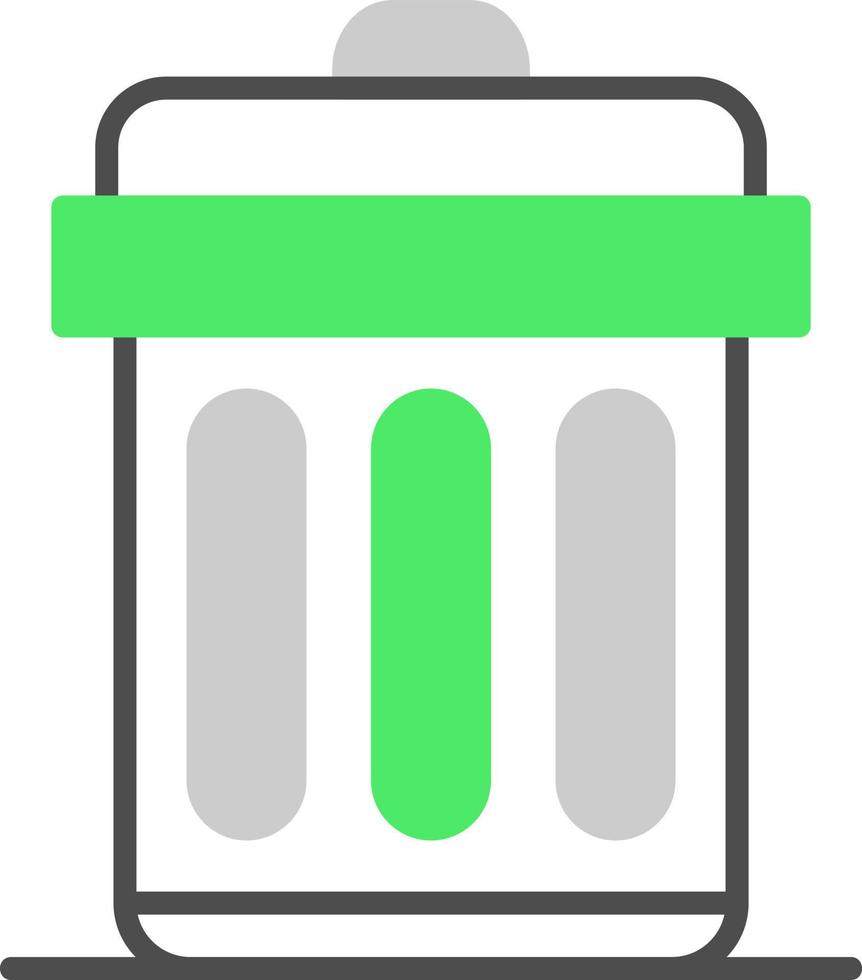 Trash Bin Creative Icon Design vector