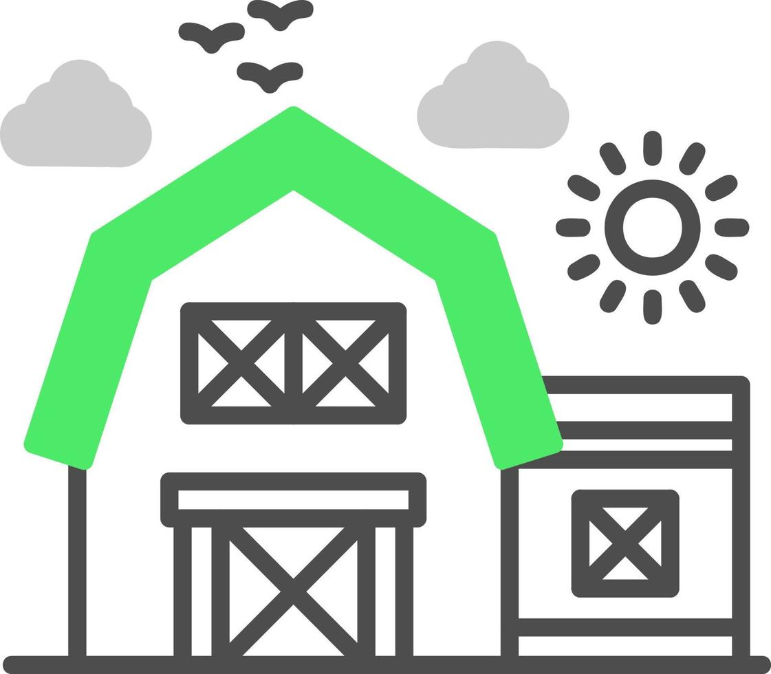 Barn Creative Icon Design vector