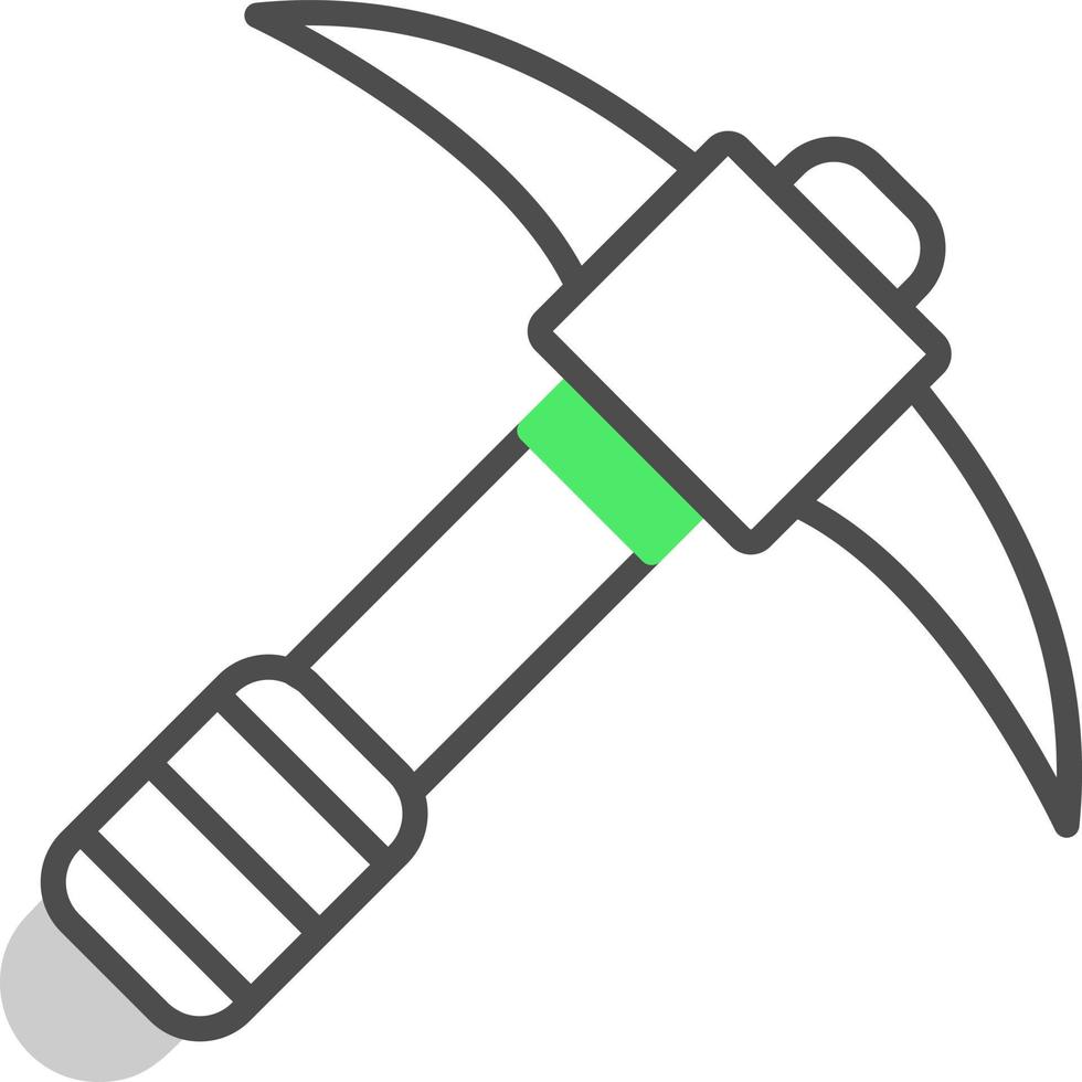 Pickaxe Creative Icon Design vector