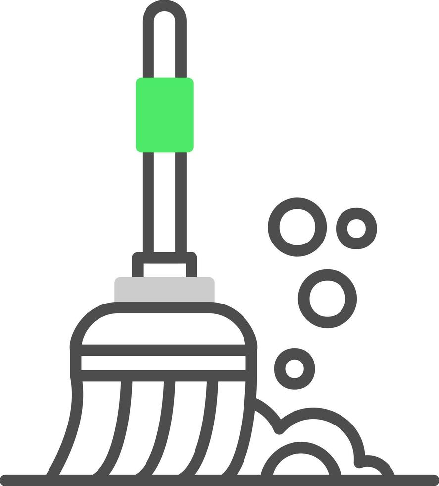 Broom Creative Icon Design vector