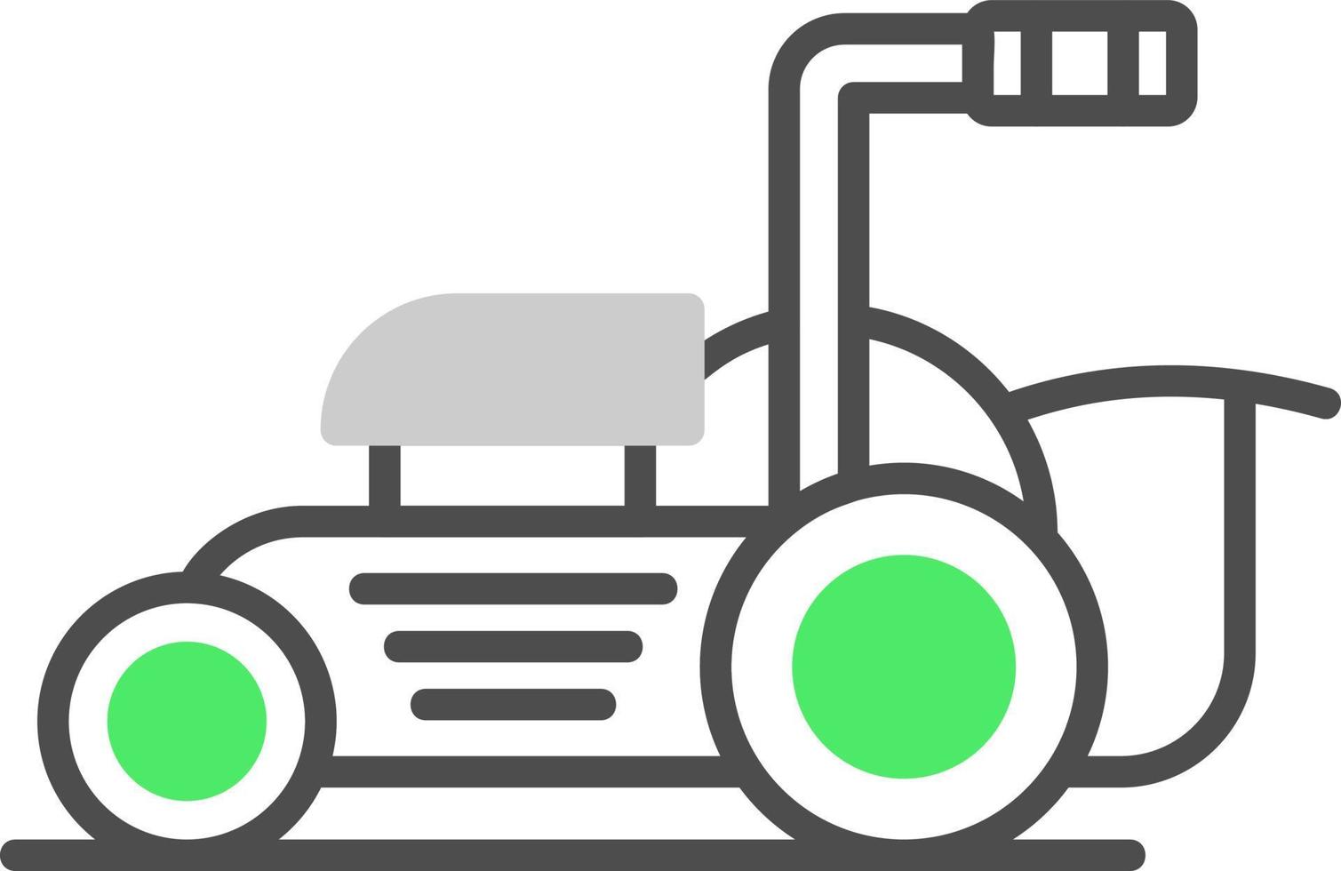 Lawnmower Creative Icon Design vector