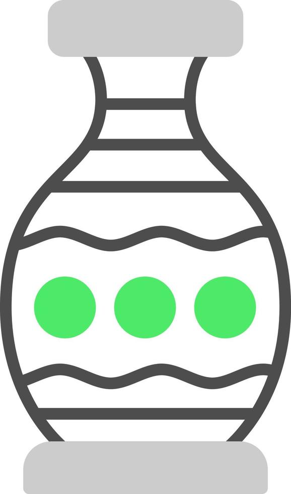 florero, creativo, icono, diseño vector