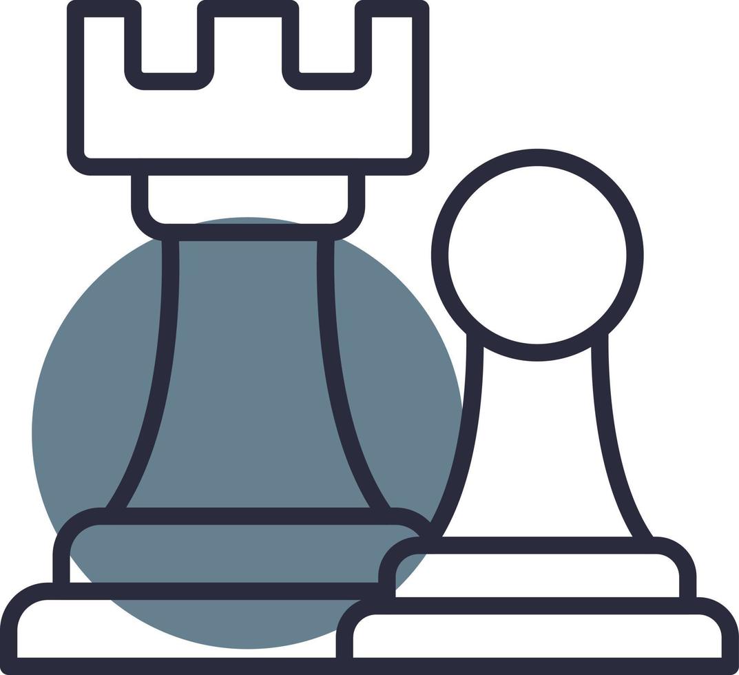 Chess Towers Creative Icon Design vector