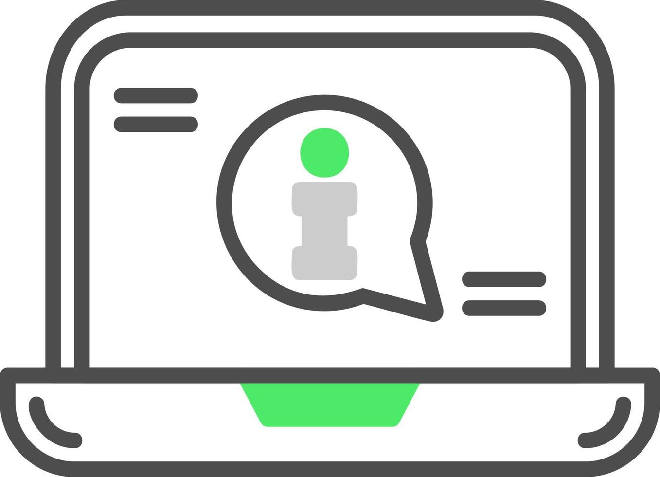 Laptop Creative Icon Design vector