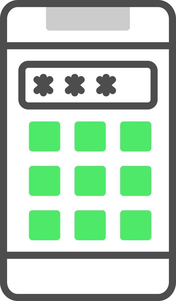 Pin Code Creative Icon Design vector
