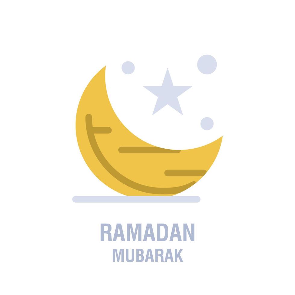 Ramadan icons Muslim islam prayer and ramadan kareem thin line icons set Modern flat style symbols isolated on white for infographics or web use vector