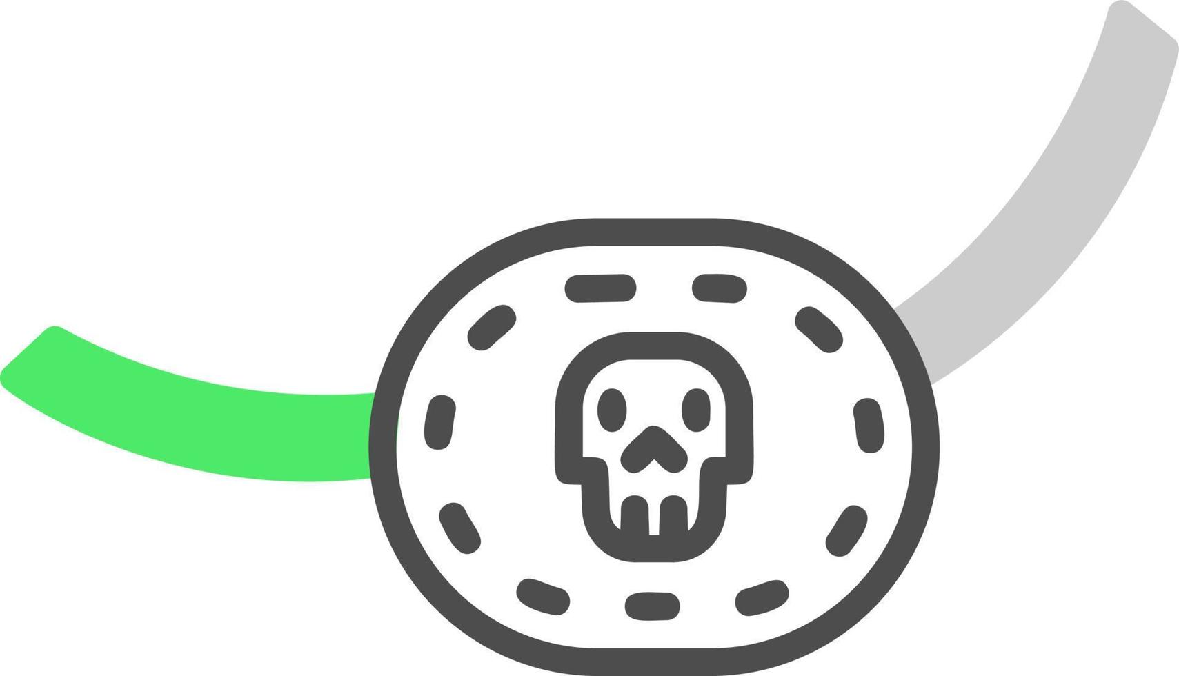 diseño de icono creativo de parche de piratas vector