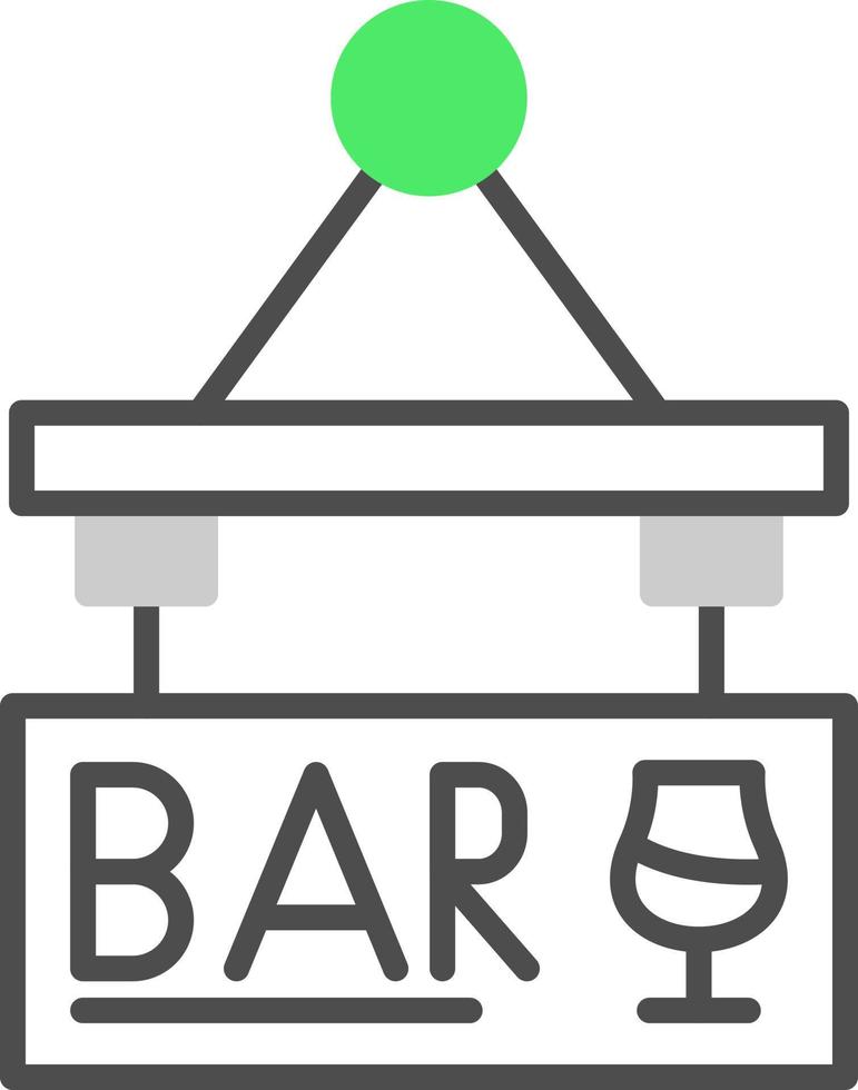 diseño creativo del icono del tablero de la muestra de la barra vector