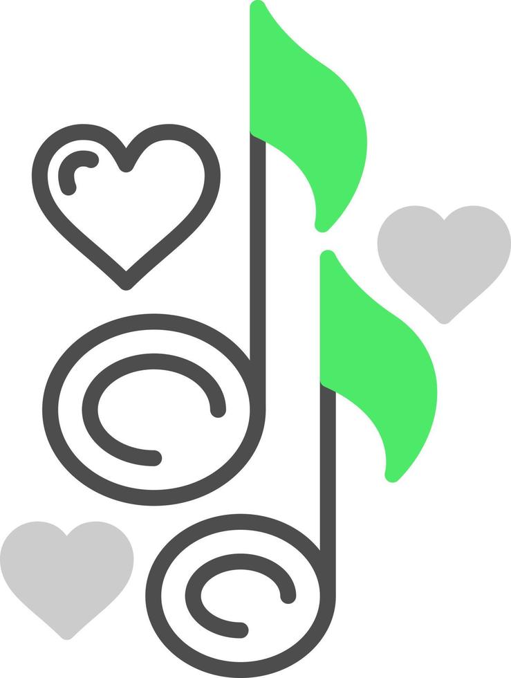 Love Song Creative Icon Design vector