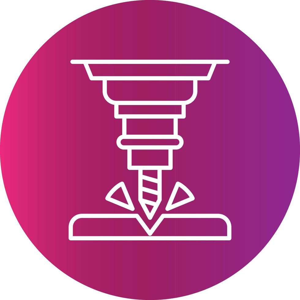 Drill Creative Icon Design vector