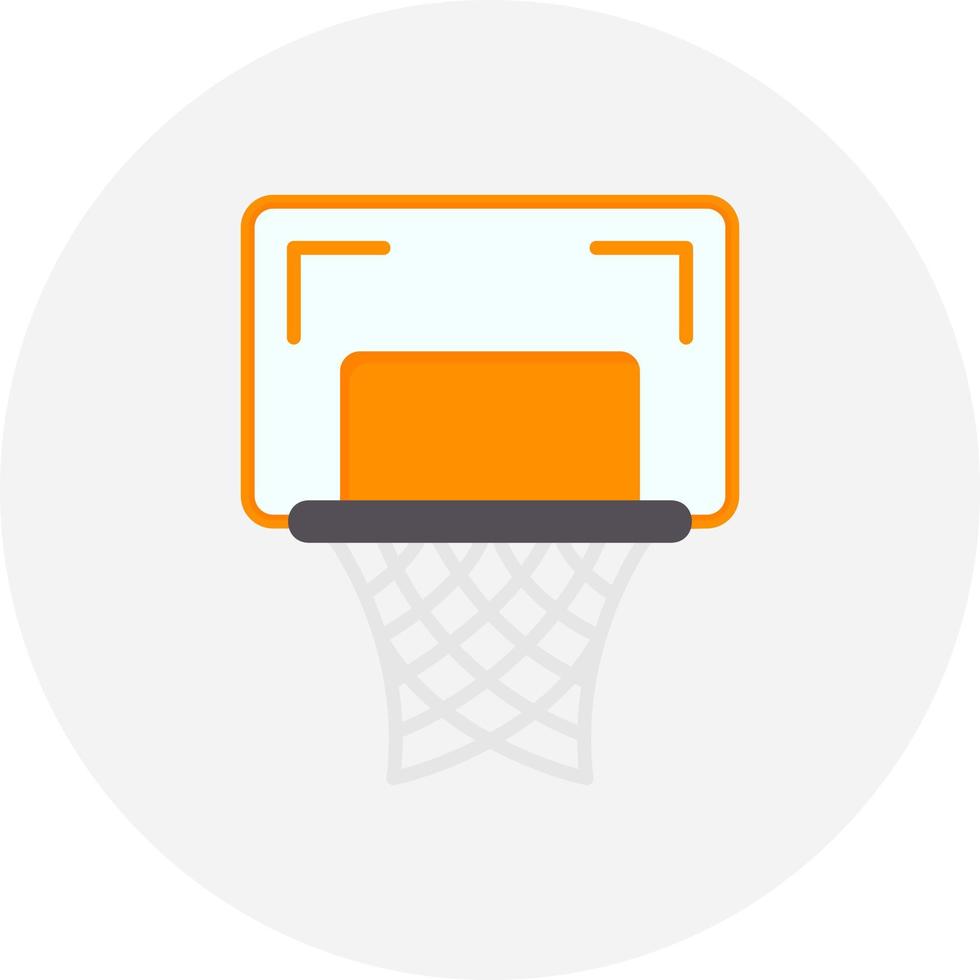 Basketball Hoop Creative Icon Design vector