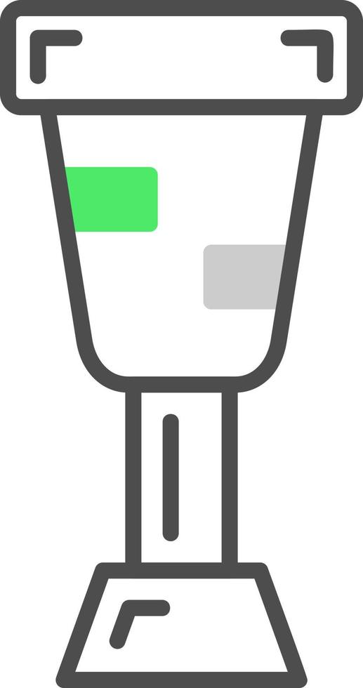 diseño de icono creativo de pata de palo vector