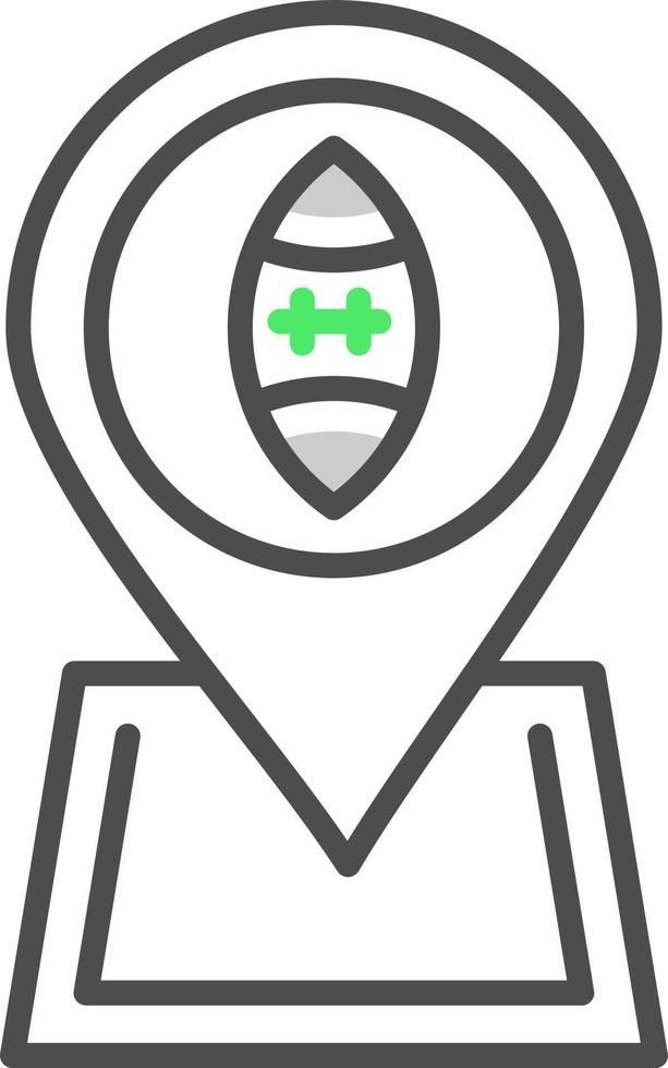 Football Location Creative Icon Design vector